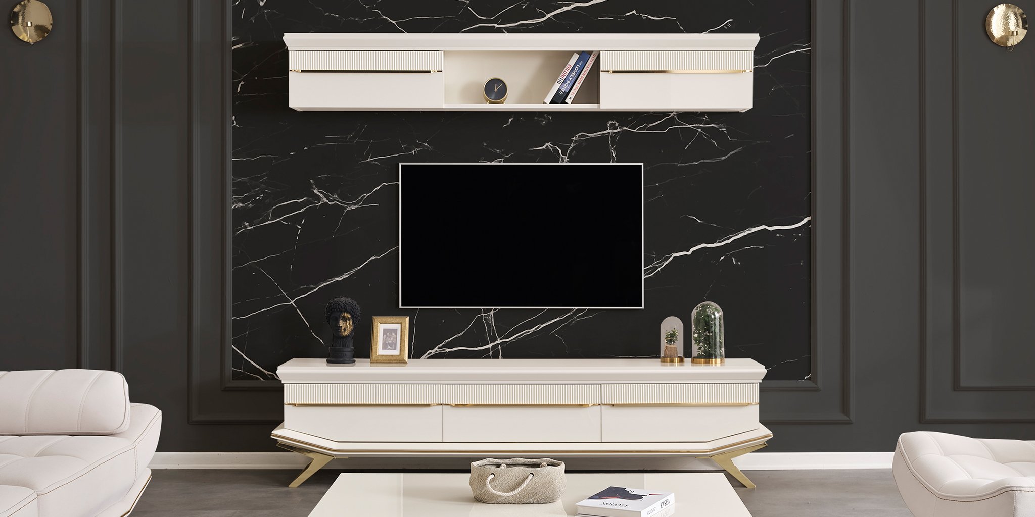 Asos Gold Tv Ünitesi - İnegöl Mobilya